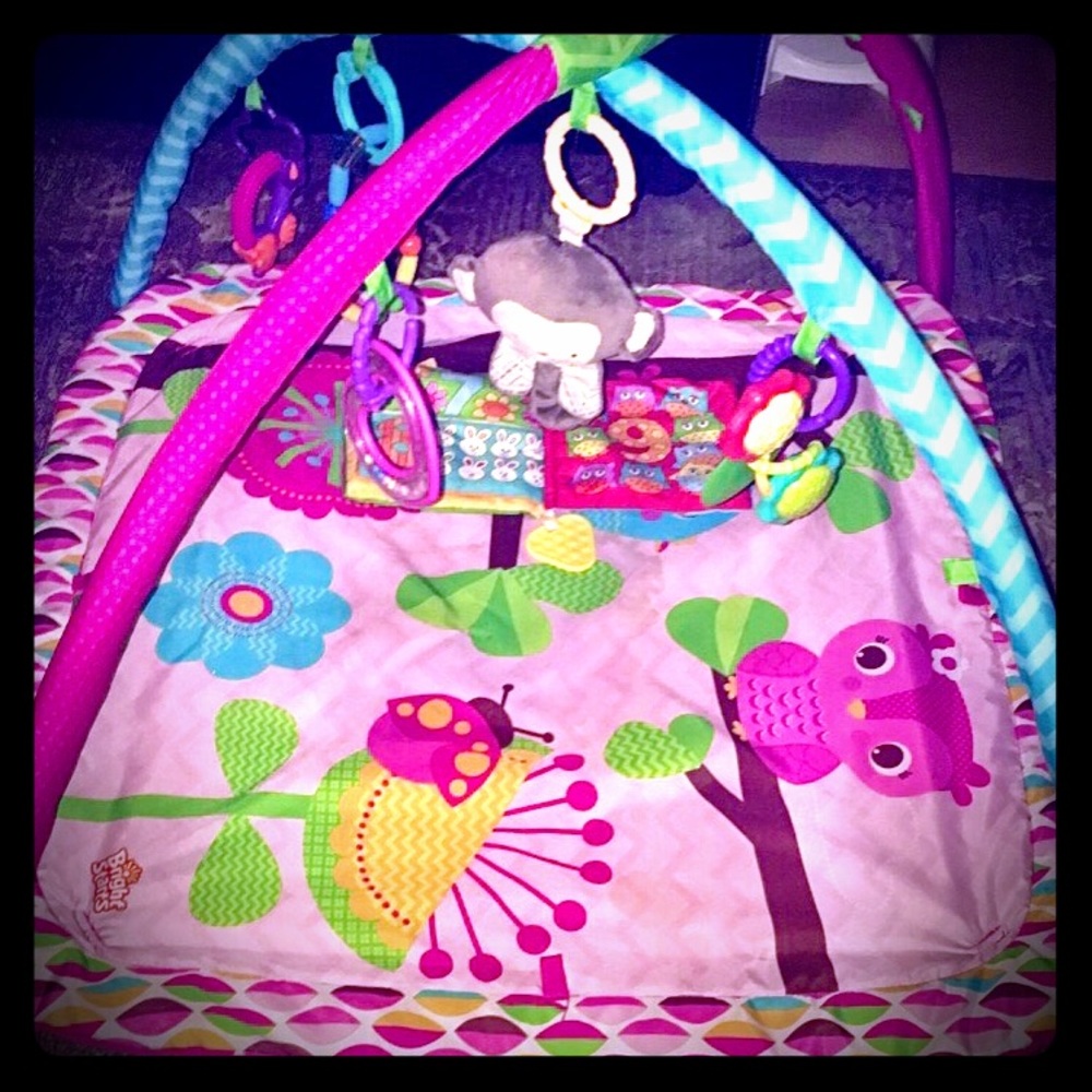 Baby girl animal play mat